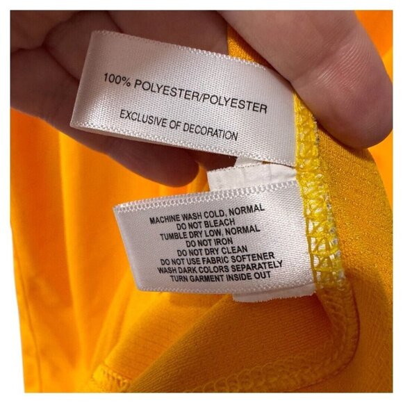 Cutter & Buck Seagate Mens yellow/gold Collared Short Sleeve Polo Shirt Size 3XB - Picture 4 of 4